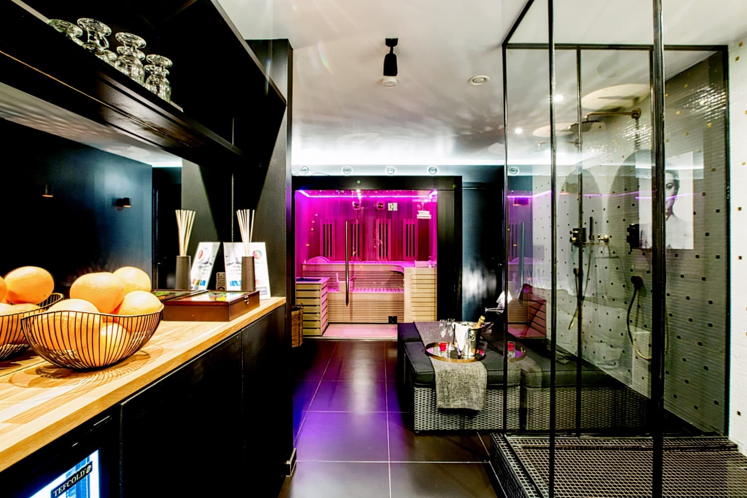 Chambre Jacuzzi & Sauna Privatif Hôtel Esperance